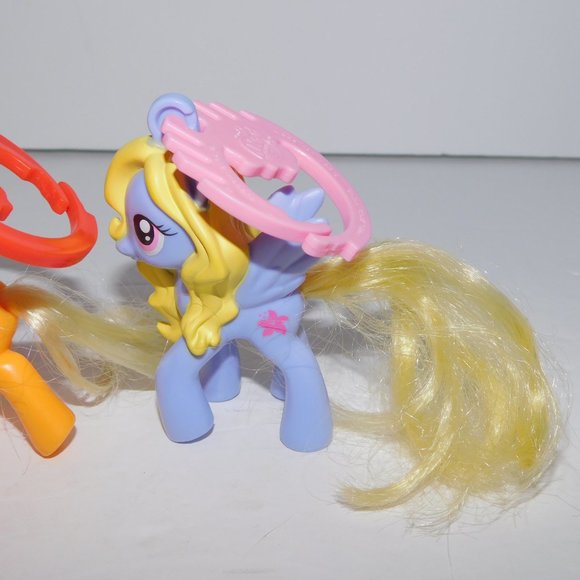 Lot 3 Hasbro McDonalds 2012 My Little Pony Backpack Clips 3" - Picture 4 of 6